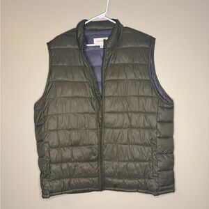 Men's Sonoma XL Green Puffer Vest